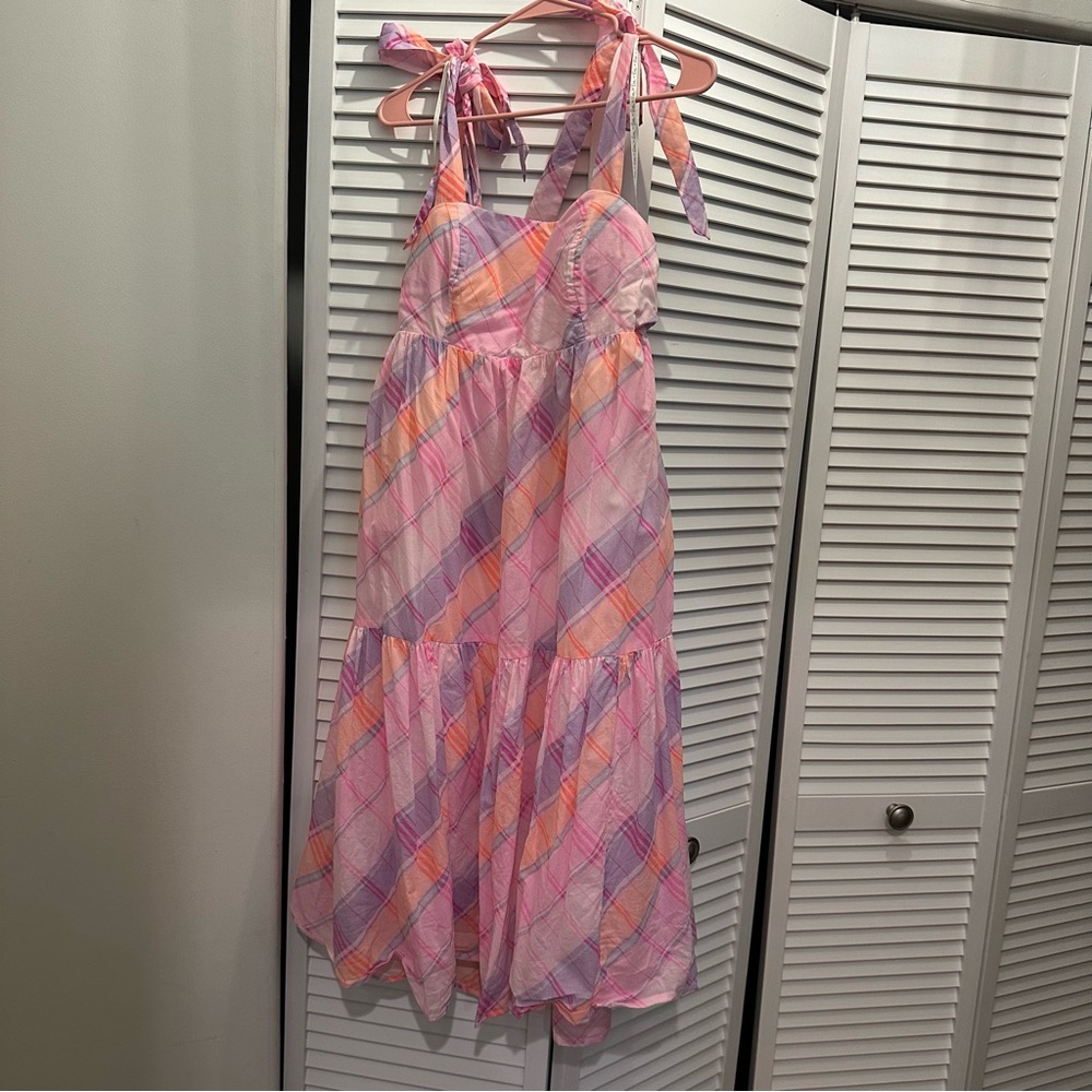 Anlee Cotton Midi Dress